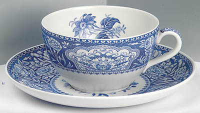 Cup and Saucer Cappuccino Floral